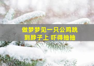 做梦梦见一只公鸡跳到脖子上 吓得抽抽